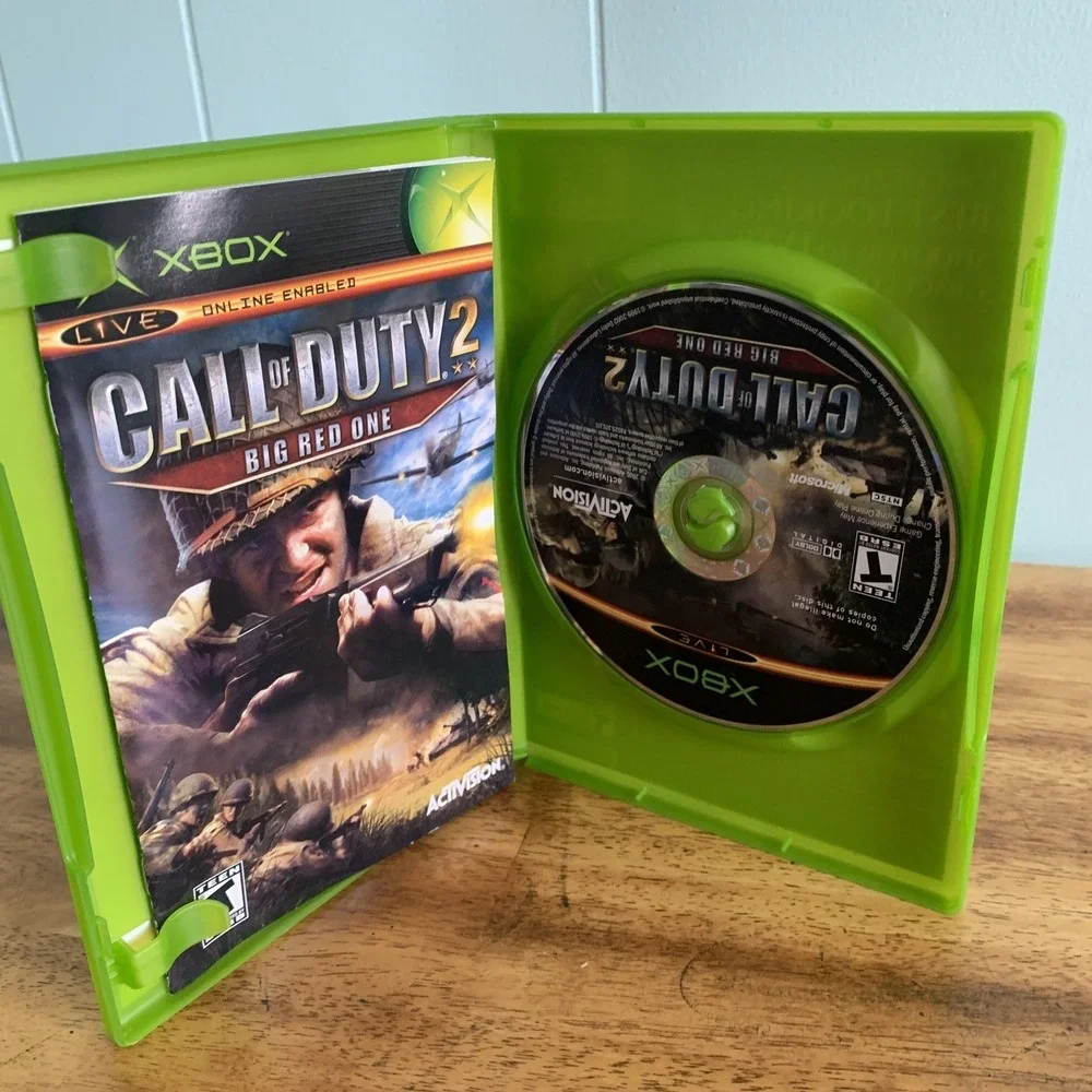 Call of Duty 2: Big Red One (Microsoft Xbox, 2005) & Cal of Duty 3 CIB Tested